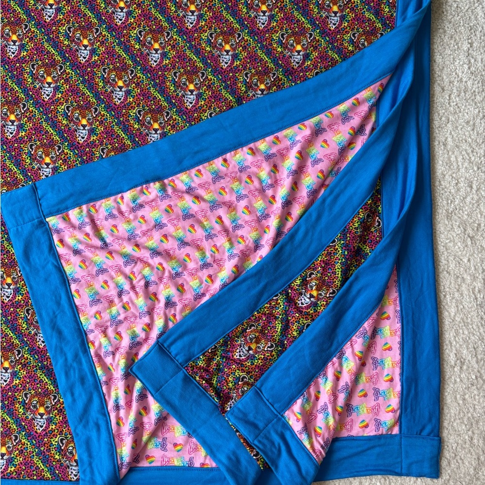 Posh Peanut x Lisa Frank “Hunter” Luxe Patoo Blanket - 60”x60” - Picture 8 of 8